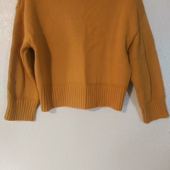 Prima women's size M yellow chunky button up sweater - Picture 7 of 14